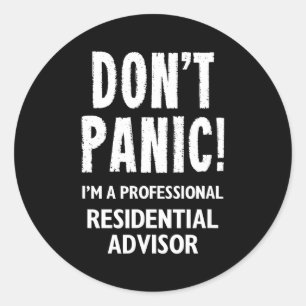 Residential Advisor Classic Round Sticker