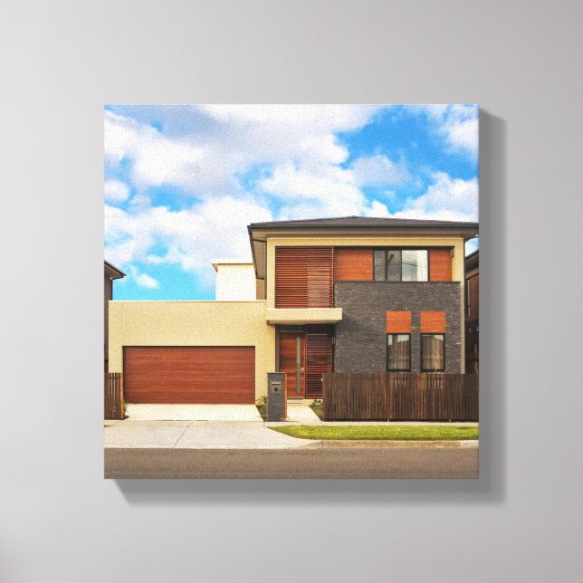 Residential house canvas print (Front)