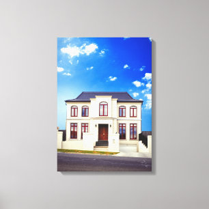 Residential house canvas print