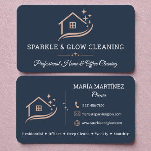 Residential House Cleaning Service  Business Card