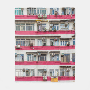 RESIDENTIAL HOUSE IN HONG KONG FLEECE BLANKET