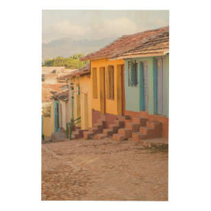 Residential houses, Trinidad, Cuba Wood Wall Art