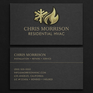 Residential HVAC Professional Business Card