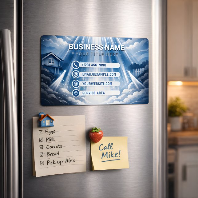 Residential Pressure Washing Cosmic Harmony Magnetic Business Card (Creator Uploaded)