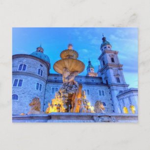 Residenzplatz in Salzburg, Austria Postcard