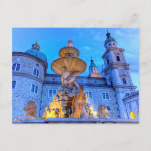 Residenzplatz in Salzburg, Austria Postcard