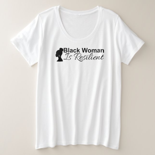 Resilent Plus Size T-Shirt (Design Front)