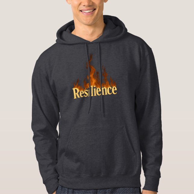 Resilience Fire Glow Hoodie (Front)