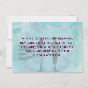 Resilience & Love Romantic Quote Standard Postcard