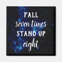 Resilience Quote FALL SEVEN TIMES STAND UP EIGHT