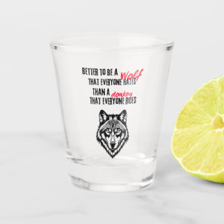 Resilience, self-worth, and independence shot glass