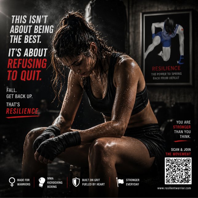 Resilience - The power to spring back from defeat Poster (Creator Uploaded)