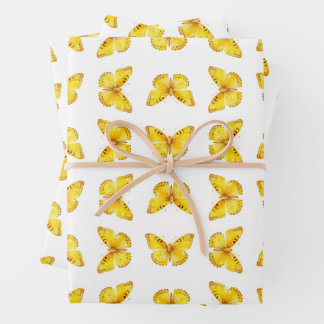 Resilient AF Yellow Butterfly Gift Wrap