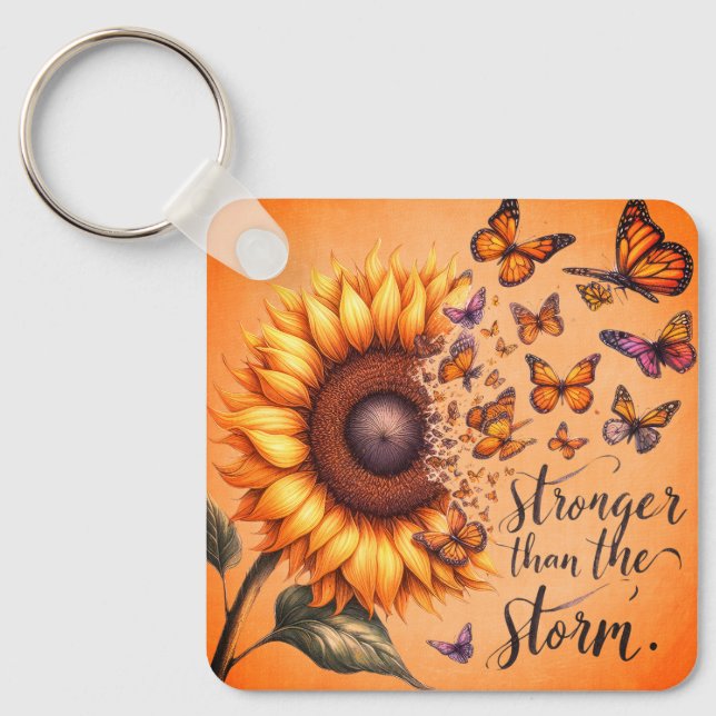 Resilient Bloom Key Ring (Front)