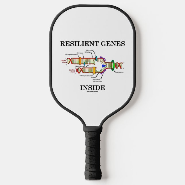 Resilient Genes Inside DNA Replication Biology Pickleball Paddle (Front)