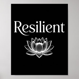Resilient Mental Strength Self-esteem Motivation R Poster
