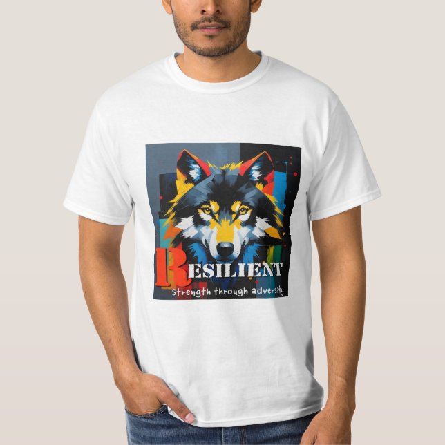 Resilient Wolf  T-Shirt (Front)