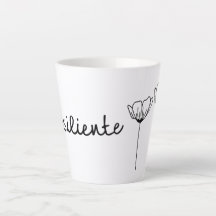 Resiliente Flores Latte Mug