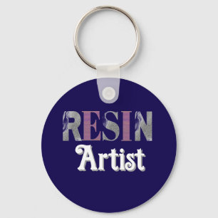 Resin Artist Crafter  Key Ring
