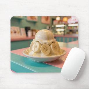 Resin Banana Sundae Retro Ice Cream Shop Mouse Pad