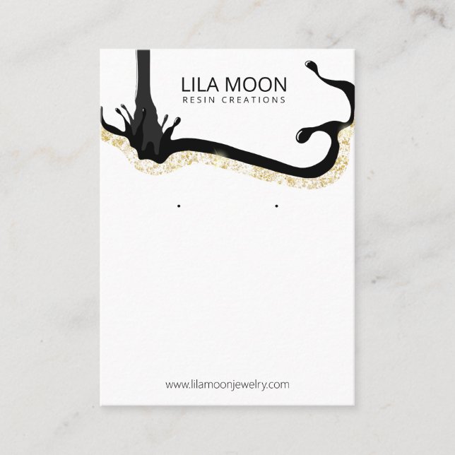 Resin Themed Earring Cards (Front)