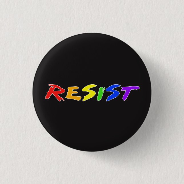 Resist! 3 Cm Round Badge (Front)