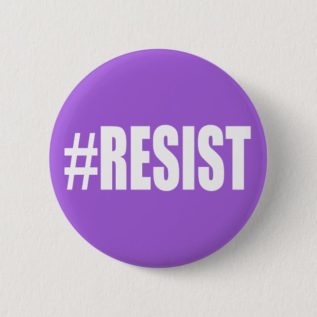 #RESIST 6 CM ROUND BADGE (Front)