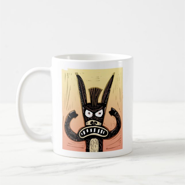"RESIST!" Angry Donkey Coffee Mug (Left)