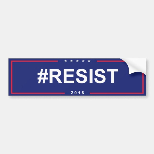 #RESIST Anti Trump Bumper Sticker 2018 (Front)