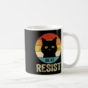 Resist Anti Trump Tee Retro Resist Anti Trump Cat Coffee Mug