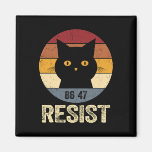 Resist Anti Trump Tee Retro Resist Anti Trump Cat  Magnet