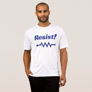Resist! athletic t-shirt (blue)