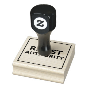 Resist Authority Rubber Stamp