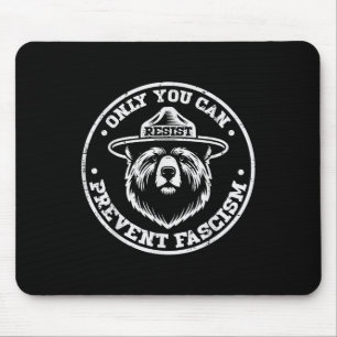 Resist Bear Only You Can Prevent Protest Men Women Mouse Pad