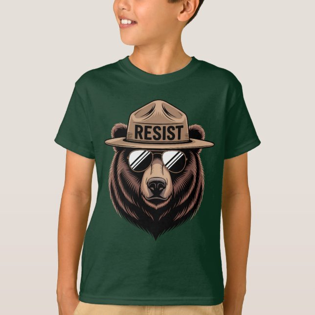 Resist Bear Ranger T-Shirt (Front)