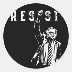 Resist Bernie Sanders Freedom Us National Service  Classic Round Sticker