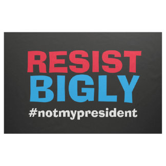 Resist Bigly Protest Trump Banner Sign Flag Fabric