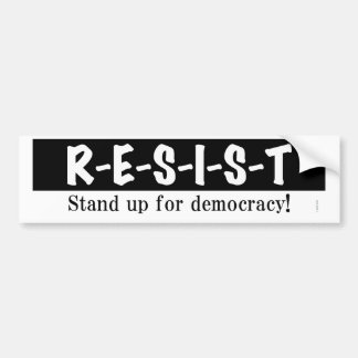 RESIST - block Bumper Sticker
