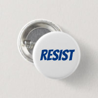 "Resist" blue letters -