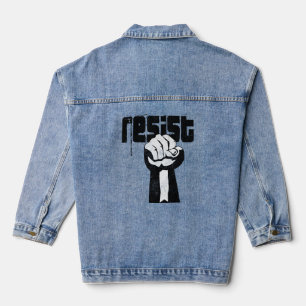 RESIST Bold Political – Stand Up for What Denim Jacket