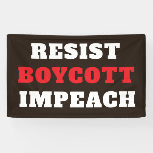Resist Boycott Impeach Banner