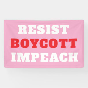 Resist Boycott Impeach Banner