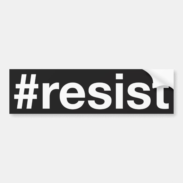 #resist bumper sticker (Front)