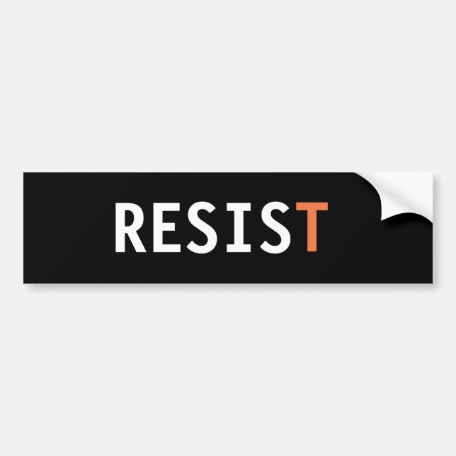 RESIST BUMPER STICKER (Front)