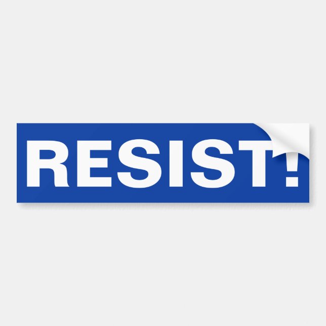RESIST! BUMPER STICKER (Front)