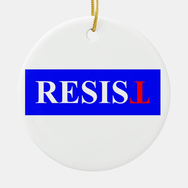 Resist Ceramic Tree Decoration (Front)