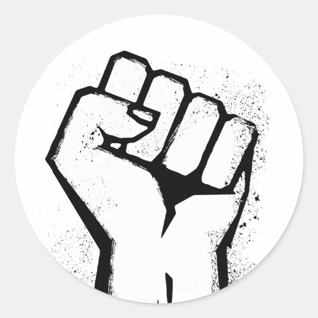 RESIST CLASSIC ROUND STICKER (Front)