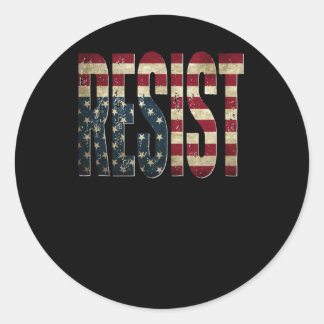 Resist classic round sticker