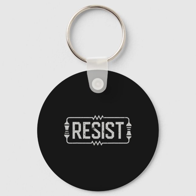 Resist Electrical Engineer Engineering Electronic  Key Ring (Front)