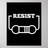 Resist Electricity Funny Physics Shirt Math Jokes 